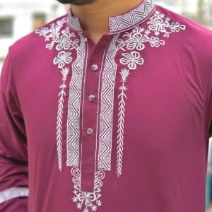 Maroon Panjabi