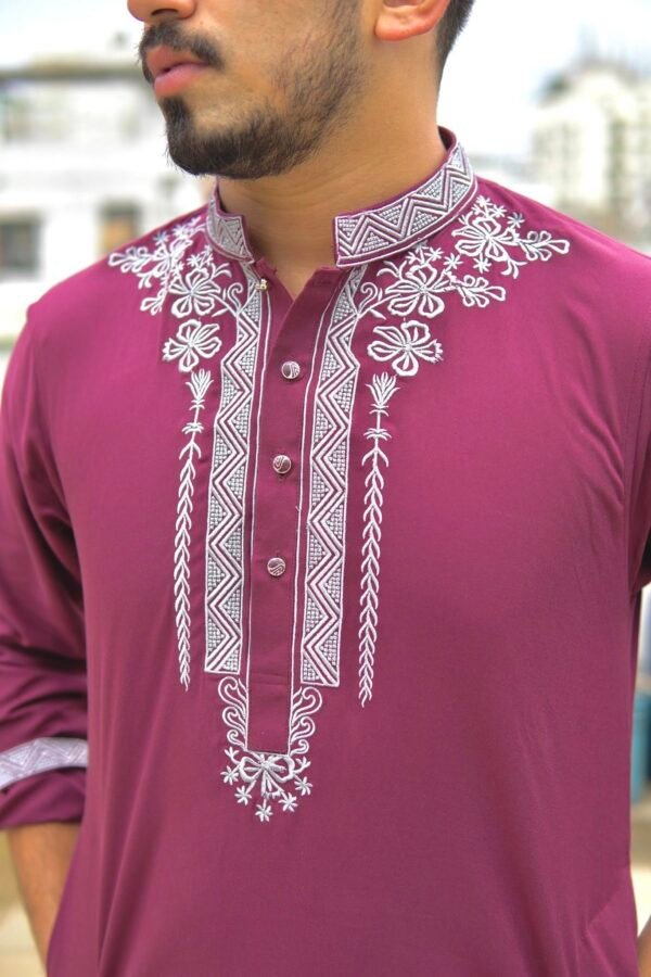 Maroon Panjabi